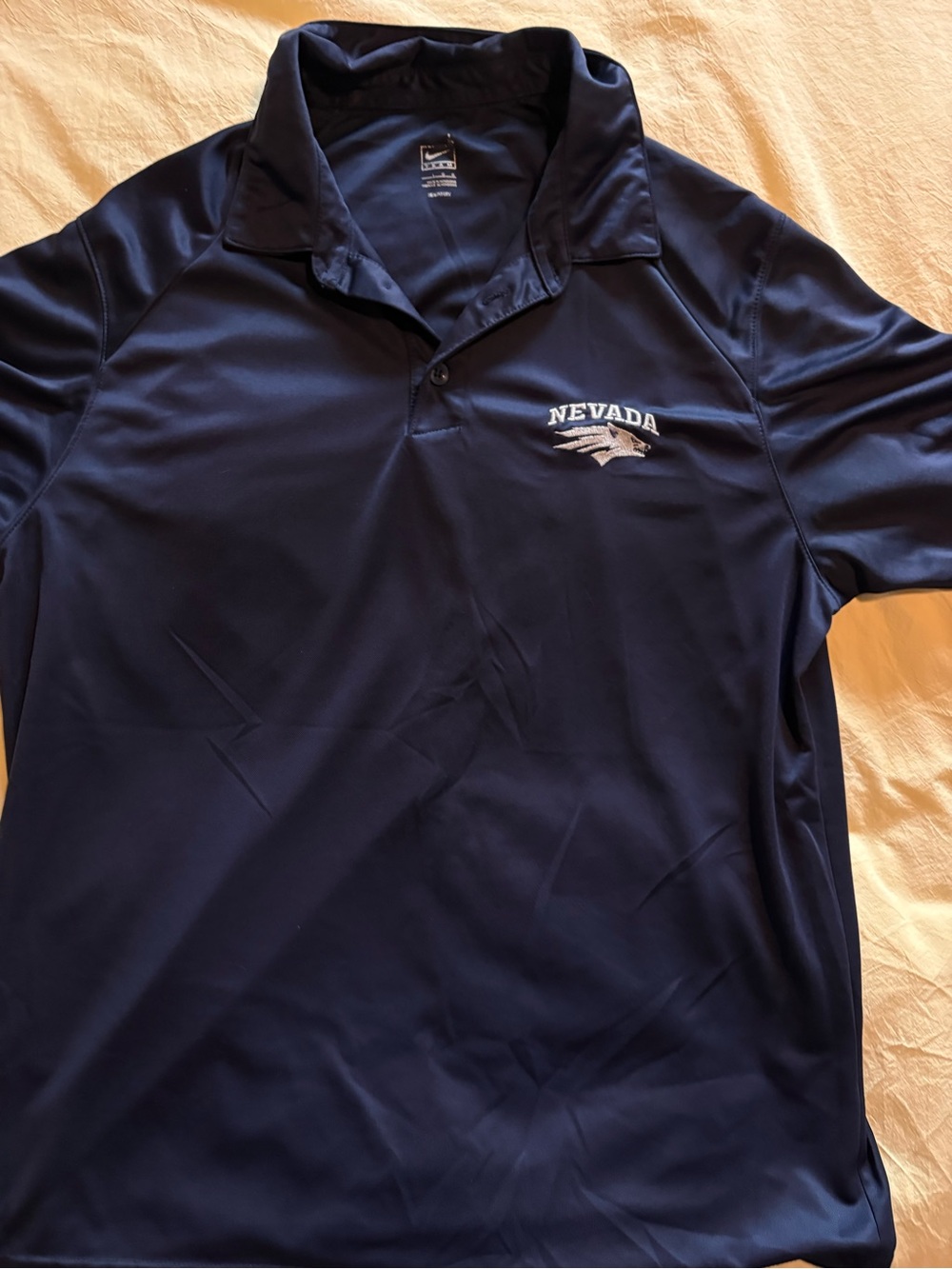 Nike Navy Nevada Embroidered Performance Polo